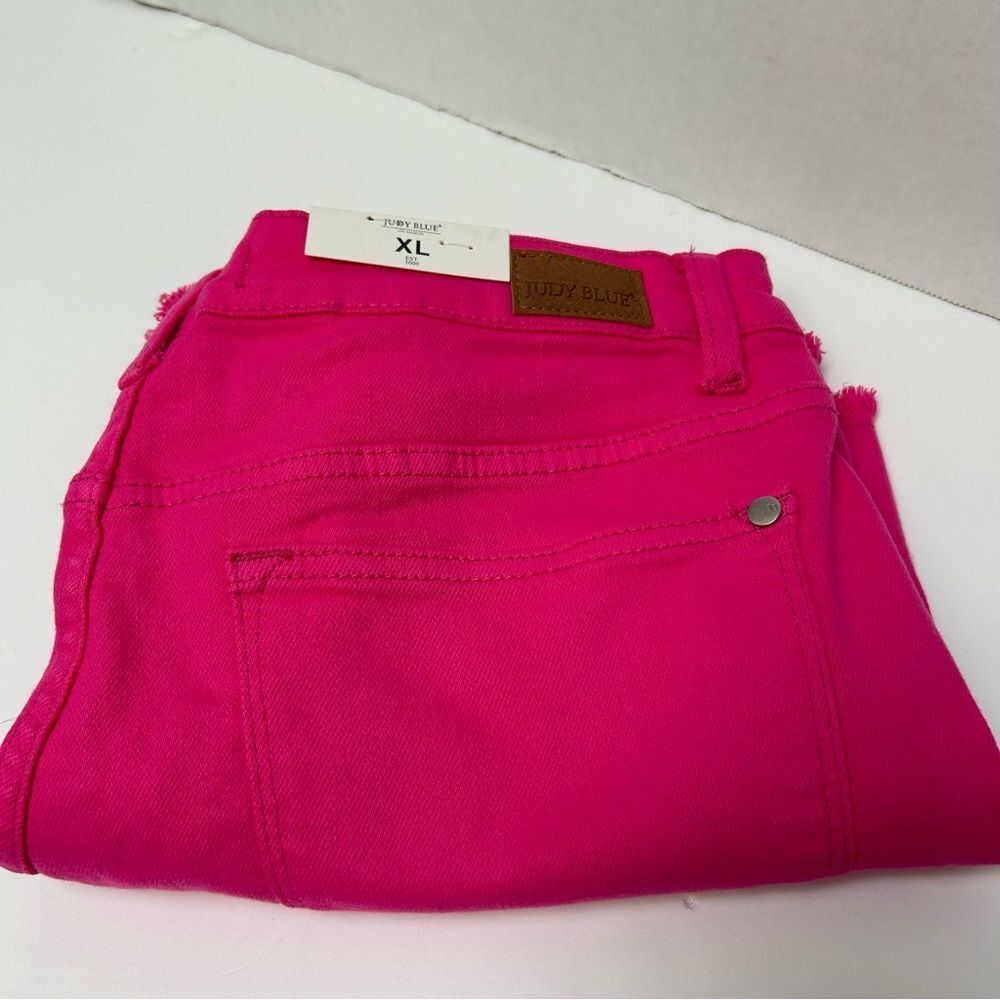 Judy Blue Hot Pink Jean Shorts
